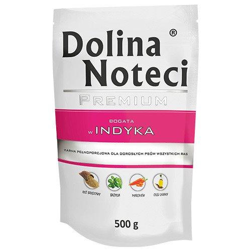 Вологий корм для собак з індичкою в павучах Dolina Noteci Premium 10 шт*500 г