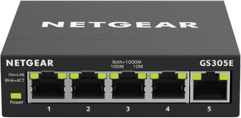 Коммутатор NETGEAR 5PT GIGE SMART MANAGED PLUS SOHO SW - фото 1 - id-p1695269836