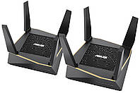 ASUS Маршрутизатор ASUS RT-AX92U 2PK AX6100 4xGE LAN 1xGE WAN 1xUSB3.1 1xUSB2.0 WiFi6 AIMESH Gaming OFDMA