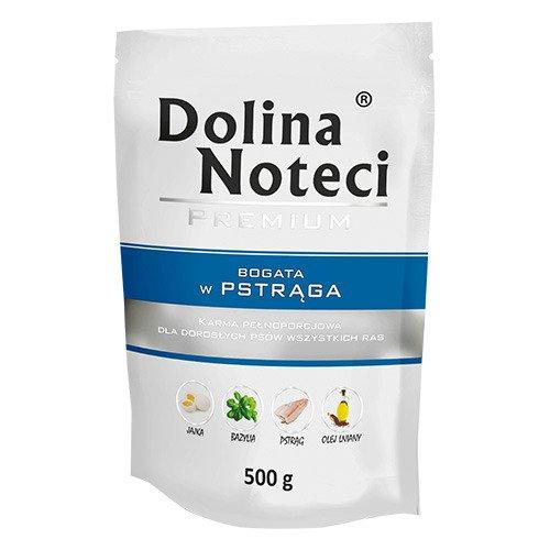 Вологий корм для собак із фореллю в павучах Dolina Noteci Premium 10 шт*500 г