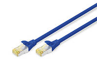 Патч-корд Digitus Patch Cord CAT 6a S-FTP, 1m, AWG 26/7 blue