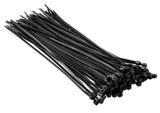 Top Tools Хомуты черные, 2.5x200 мм, 100 шт. - фото 1 - id-p1695270886
