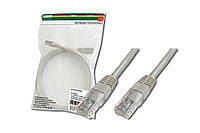 Digitus CAT 5e UTP patch cord, 3m, AWG 26/7, gray