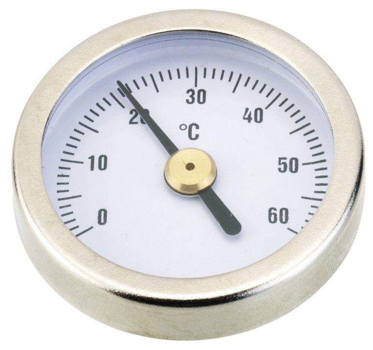 Danfoss Thermometer FHD-T (0 +60C), diameter 35mm, bi-metal - фото 1 - id-p1695272744