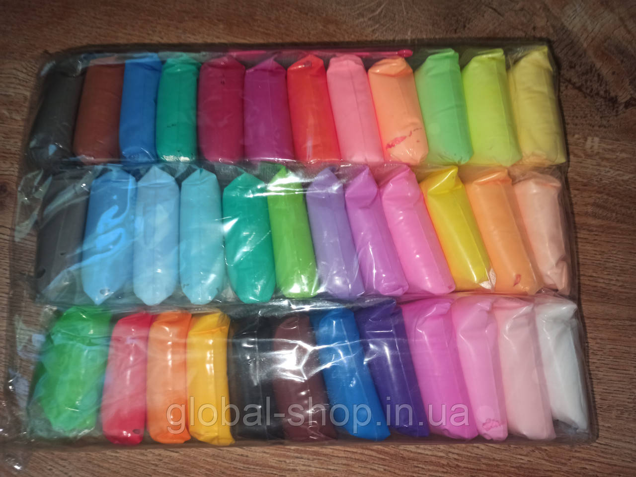 Легкий повітряний пластилін 36 яскравих кольорів