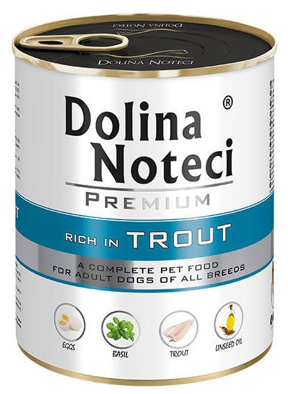 Вологий корм для собак із фореллю Dolina Noteci Premium 24 шт*400 г