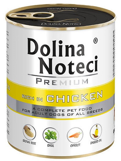 Вологий корм для собак з куркою Dolina Noteci Premium 12 шт*800 г
