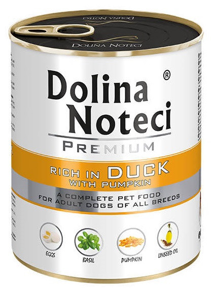 Вологий корм для собак з качкою та гарбузом Dolina Noteci Premium 24 шт*400 г