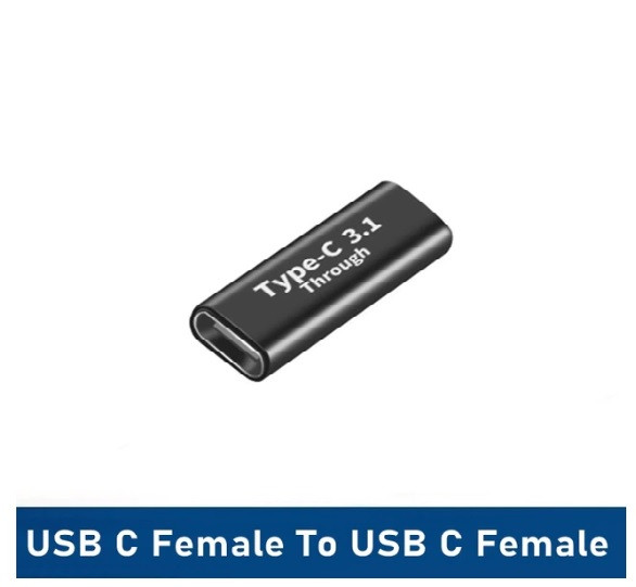 Перехідник-адаптер USB Type-C (мама) — USB Type-C (мама)