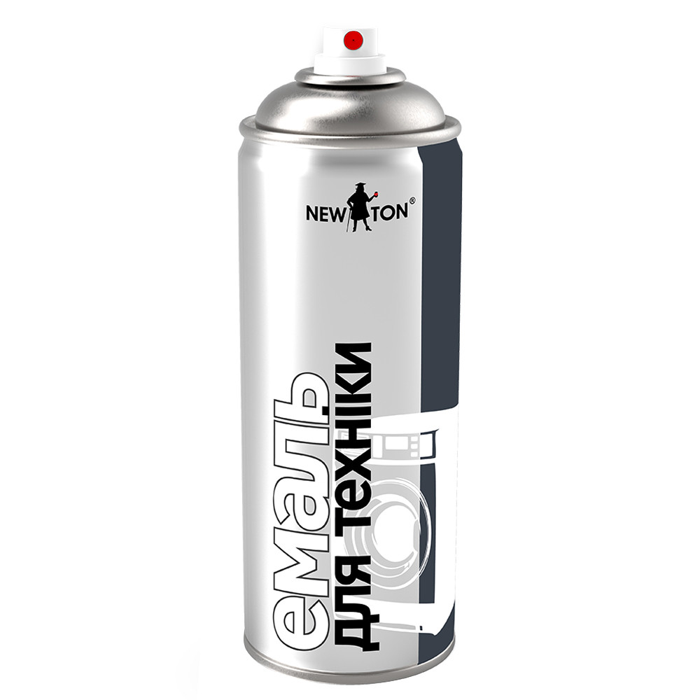 Емаль аерозольна New Ton для побутової техніки Біла 400 мл, фото 1