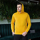 Кофта-худі Pobedov 97 трикотажна оранжевого кольору, фото 6