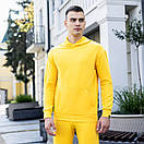 Худі Pobedov 97 з кишенею-кенгуру. Колір: жовтий, фото 3