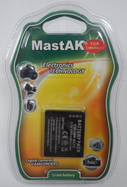 Акумулятор до фотокамери Panasonic тм"MastAK" DMW-BCJ13 3,7 V 0,950 Ah