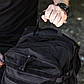 Рюкзак тактичний Домінатор з резинками чорний 50л, фото 6