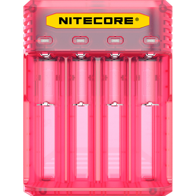 Зарядний пристрій Nitecore Q4 (4 канали), рожевий