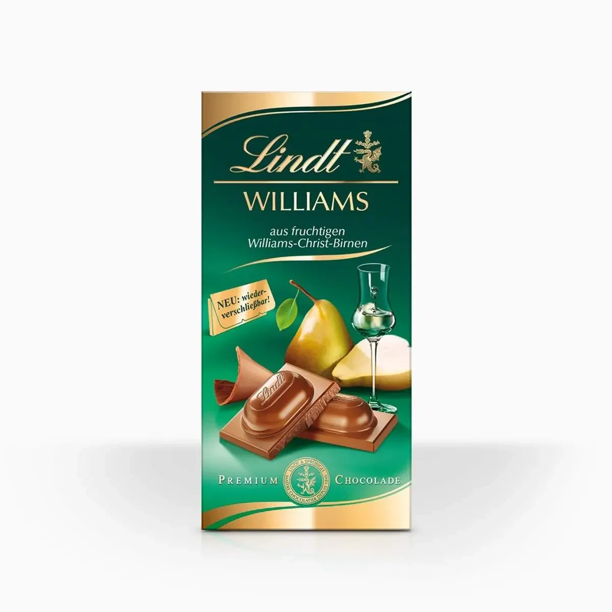 Шоколад Lindt Williams, с грушовым бренди 100 г., фото 1