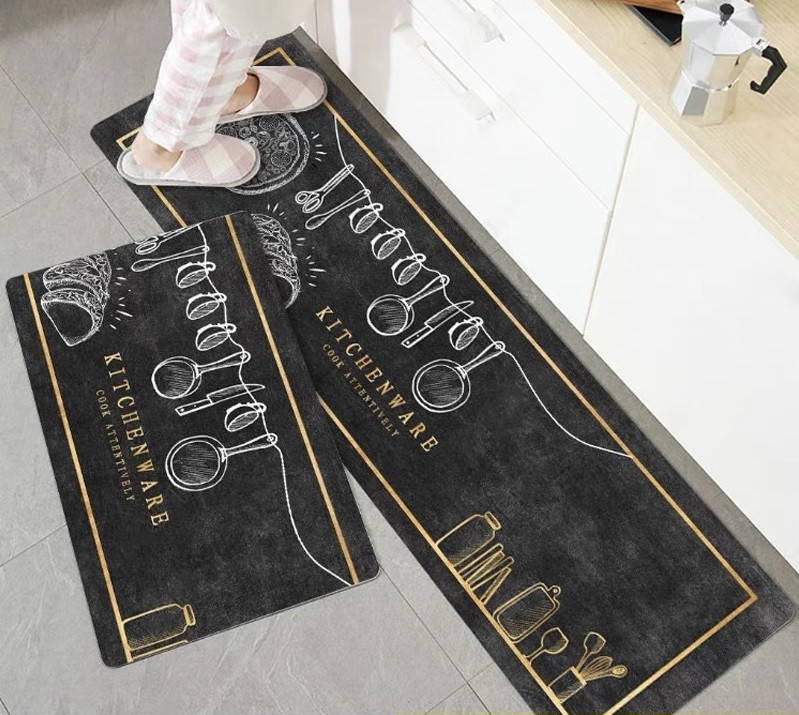 (320) Набір килимків антиковзних для кухні ванної та туалету, 2 шт