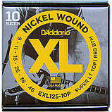 Струни D'Addario EXL125-10P Nickel Wound 9-46 1 set, фото 4