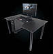 Геймерський стіл "GAMER-3" 120х80х75 см. Чорний, фото 6
