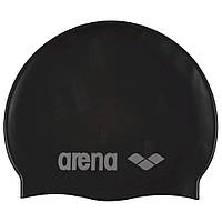 Шапочка для плавания Arena Classic Silicone Jr черная 91670-055