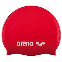 Шапочка для плавания Arena Classic Silicone Jr красная 91670-044