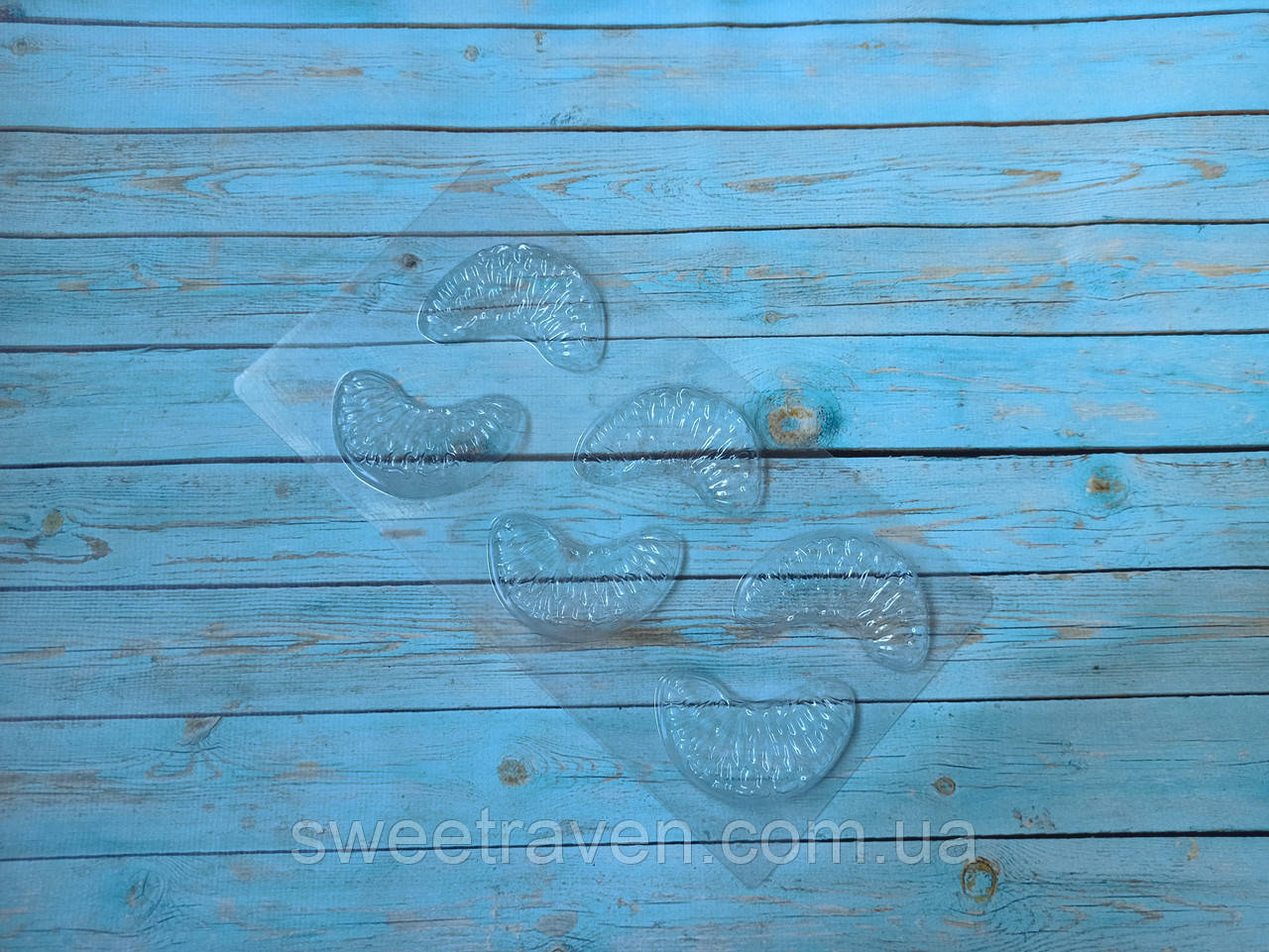 Пластикова форма для шоколаду часточки Мандарина, фото 1