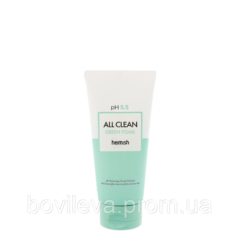 Пенка для умывания pH 5.5 Heimish All Clean Green Foam 30 мл, цена 128. ...