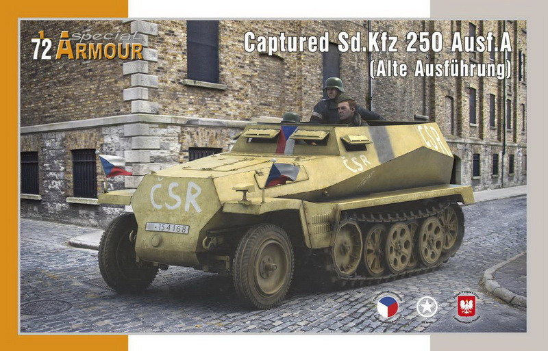 Пластикова модель 1/72 Special Armour Vehichles 72027 німецький трофкйний Sd.Kfz 250 Ausf.A
