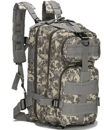 Рюкзак військовий тактичний штурмовий Molle Assault B02 20 л, піксель, фото 1