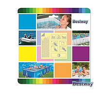 Самоклеювання Bestway 62091, 10 шт (6 х 6 см) для швидкого ремонту. Придатні до використання під водою.