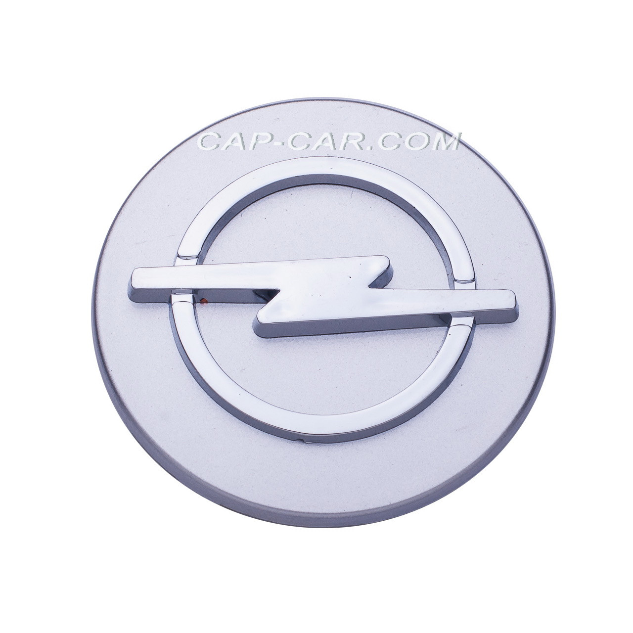 Ковпачки заглушки для литих дисків Opel сірий із хромом