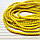 Кришталева намистина, рондель, жовта матова, 4х6 мм, фото 2