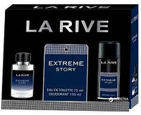 Парфюмерный набор для мужчин La Rive Extreme Story edt 75 ml + 150 ml