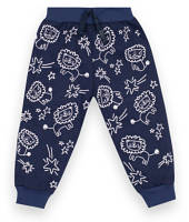 Штани дитячі для хлопчика GABBI BR-20-21-4 Зооленд Синій темний на зріст 74 (12376)