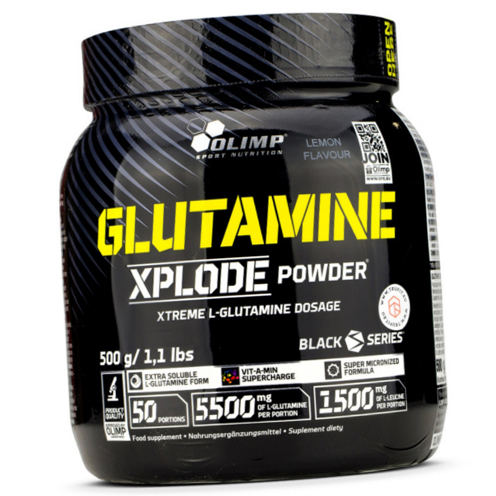 Глютамін Olimp Labs Glutamine Xplode 500 грамм (різні смаки)