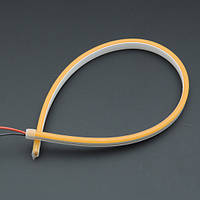 Стрічка - Силікон LED Neon - 24v 50см помаранчева гнучка (бічне свічення/шир.12мм/вис. 6мм)