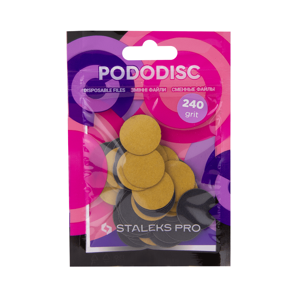 Змінні файли для педікюрного диску 320 грит STALEKS PRO PODODISC L 50 шт PDF-25-320, фото 1