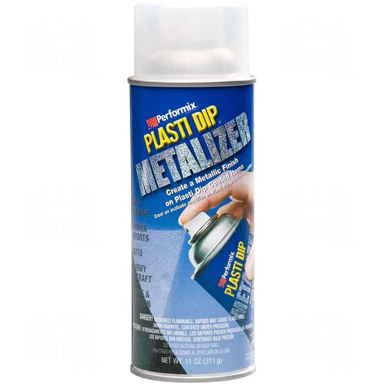 Рідка гума з ефектом металік Plasti Dip™ Metalizer, 400 мл Аерозоль Сріблястий