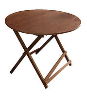 Деревянный круглый раскладной стол