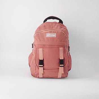 Рюкзак міський тканинний 44*29 см на блискавці з кишенями в різних кольорах Cans Рожевий
