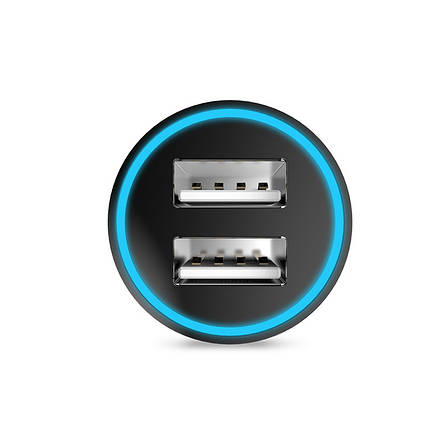 АЗП Hoco UC204 Car Charger 2USB 2.4A Black ( Уцінка, м'ята упаковка ), фото 3