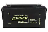 Гелевий акумулятор 65Ah 12B Fisher, фото 7