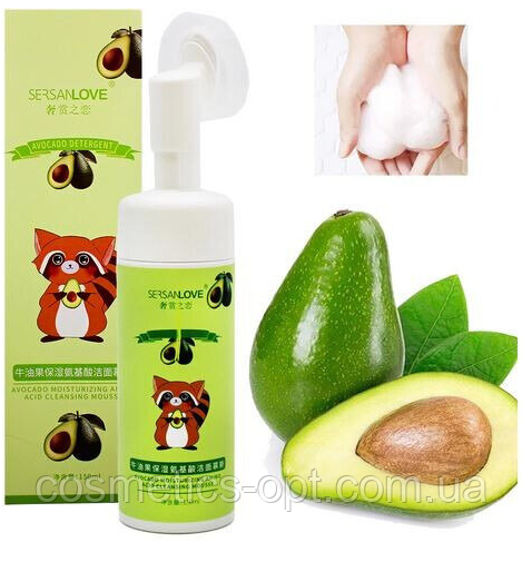 Пінка-мус для вмивання з авокадо Sersanlove Avocado Amino Acid Cleansing Mousse, 150 мл