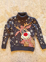 Вовняний светр з оленем для хлопчика 2,3,4,5,6 років Туреччина