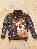 Вовняний светр з оленем для хлопчика 2,3,4,5,6 років Туреччина, фото 4