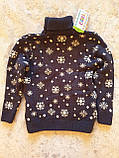 Вовняний светр з оленем для хлопчика 2,3,4,5,6 років Туреччина, фото 8