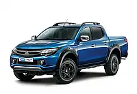 Рейлинги OmsaLine Sport (2 шт, черные) для Mitsubishi L200 2015 гг.