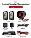 Автомобільна сигналізація A3 Система безпеки з дистанційним запуском двигуна сигналізація-брелок, фото 3