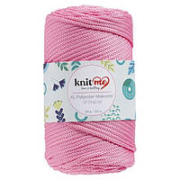Пряжа шнур Knit Me XL Polyester Macrame розовый