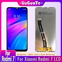 Дисплей для мобильного телефона Xiaomi RedMi 7, черный, с тачскрином, КАЧЕСТВО !